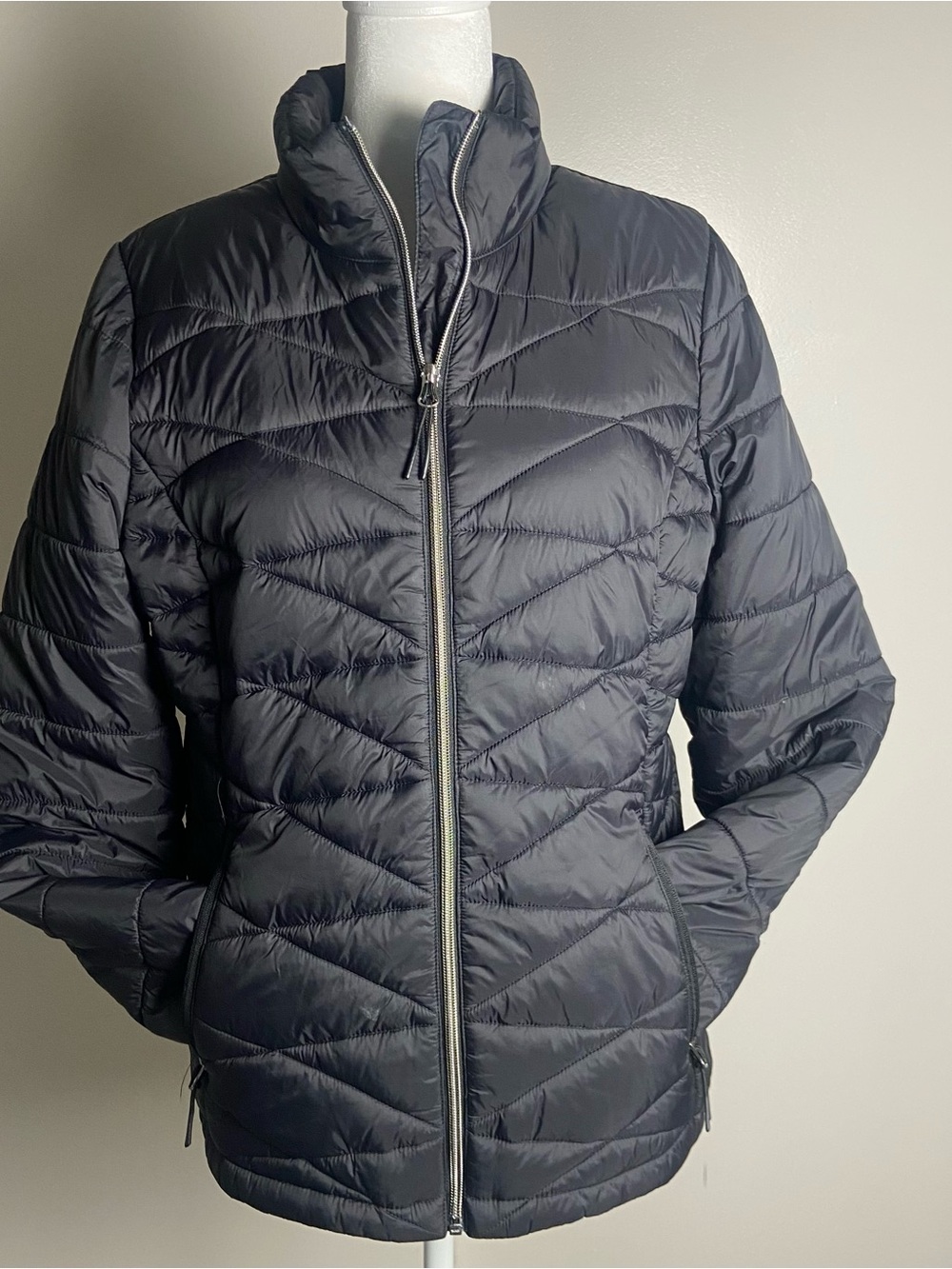 Free Country Black Quilted Puffer Jacket - Women's